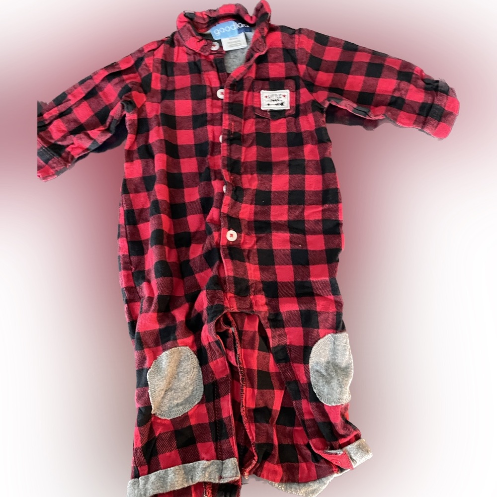 Good Lad 9 Month Buffalo Check Outfit